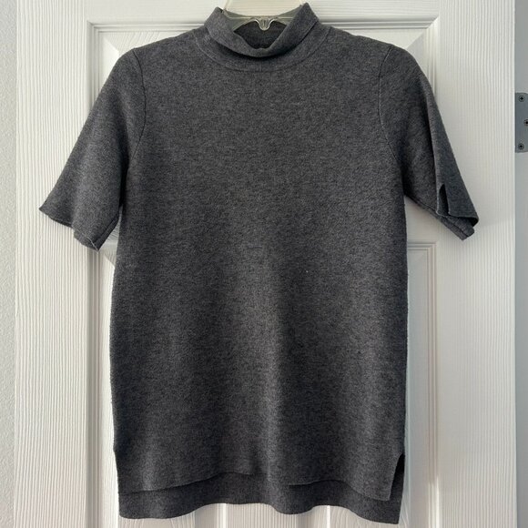 Zara Turtleneck Shortsleeve Knit Top - Picture 1 of 5